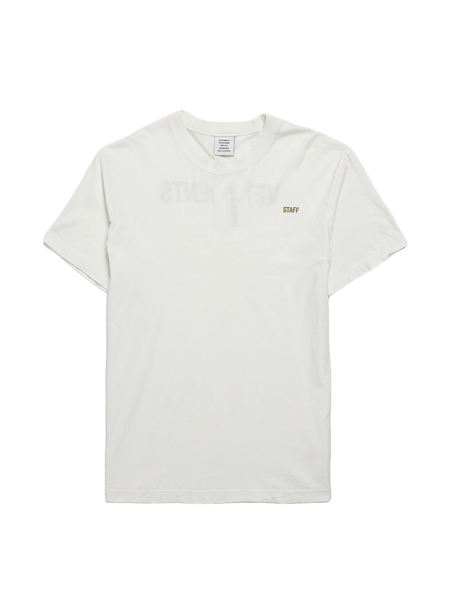 Vetements White Cotton T-Shirt Pre-Loved
