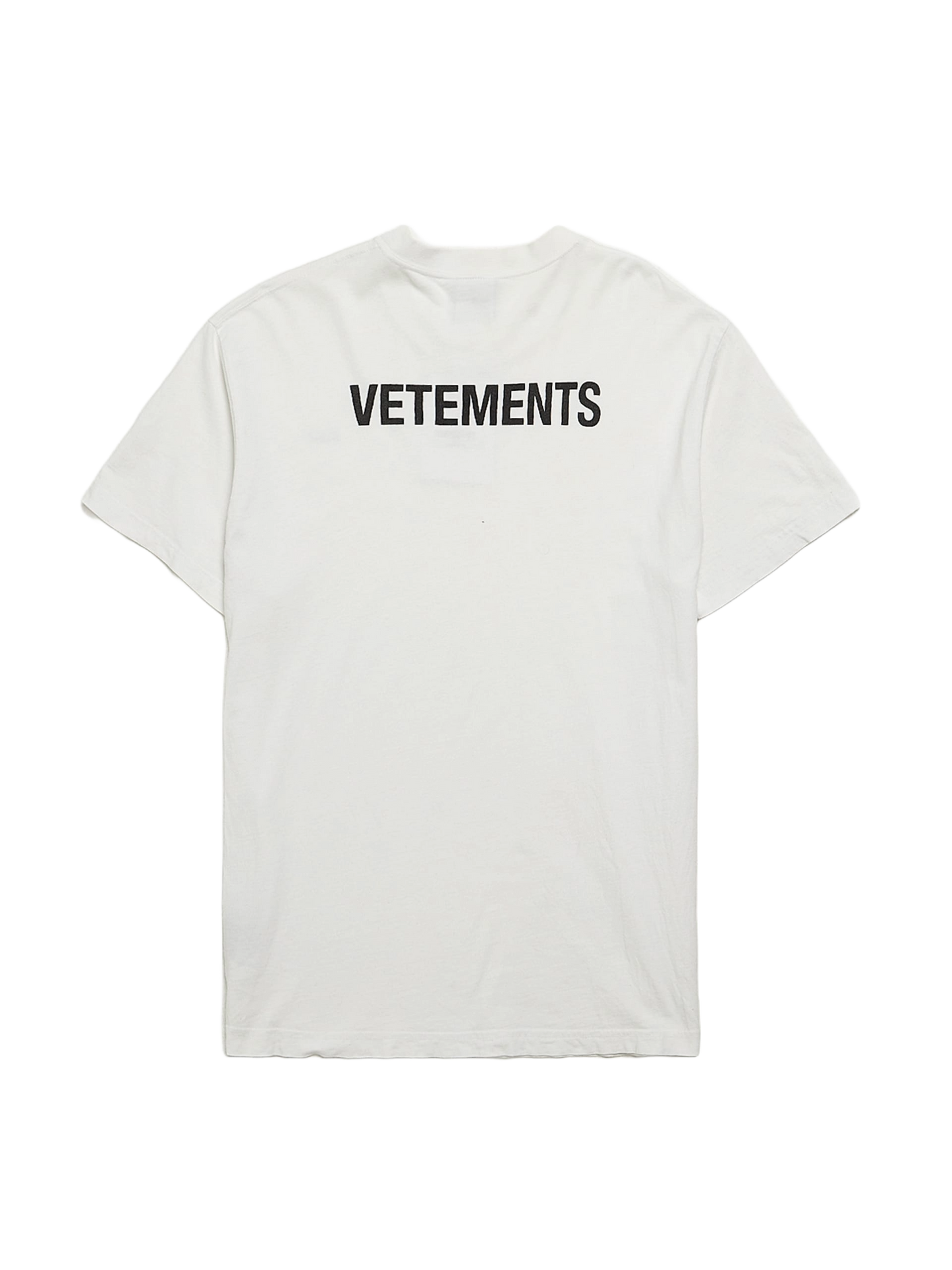 Vetements White Cotton T-Shirt Pre-Loved