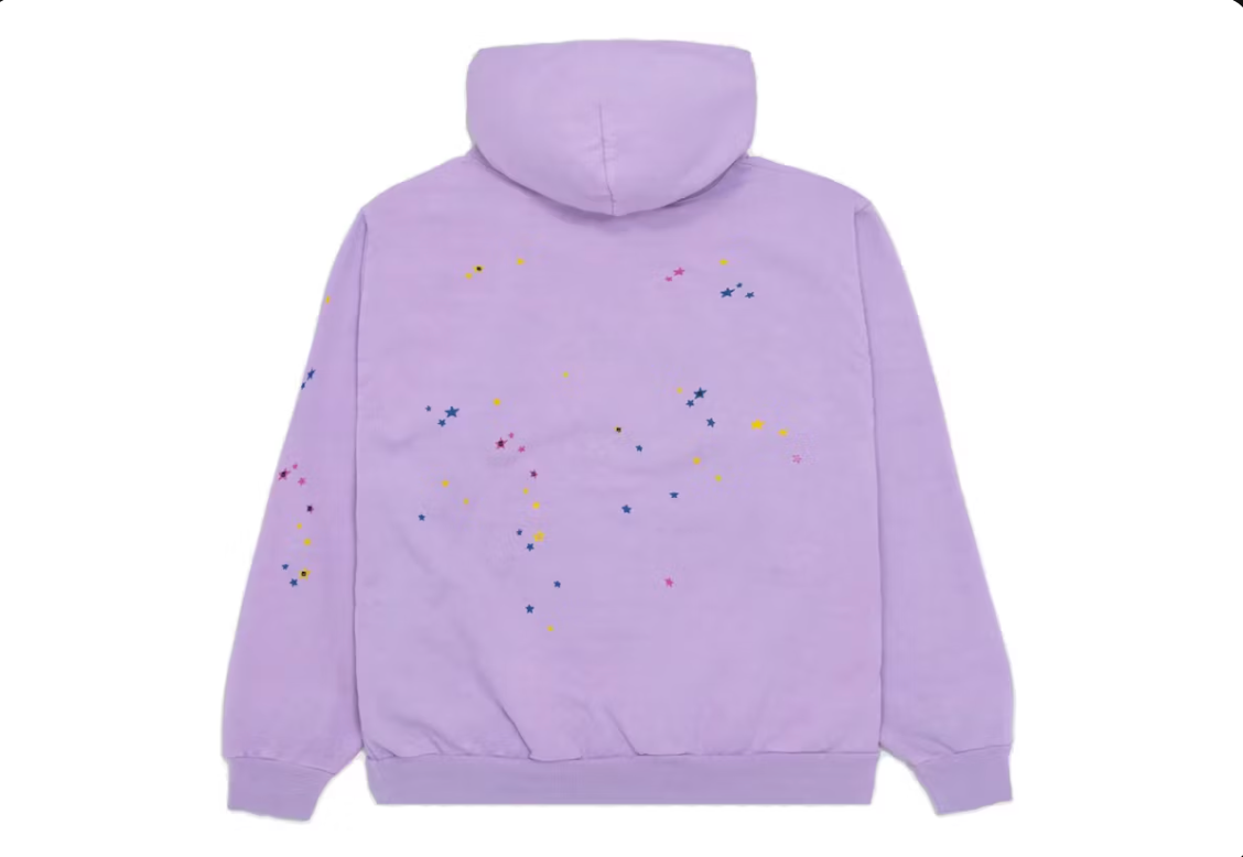 Sp5der Acai Hoodie Purple