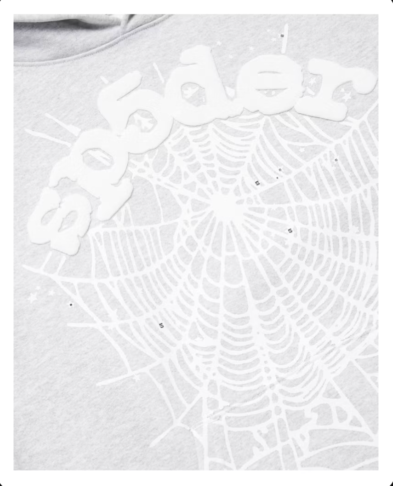 Sp5der OG Web Hoodie Heather Grey