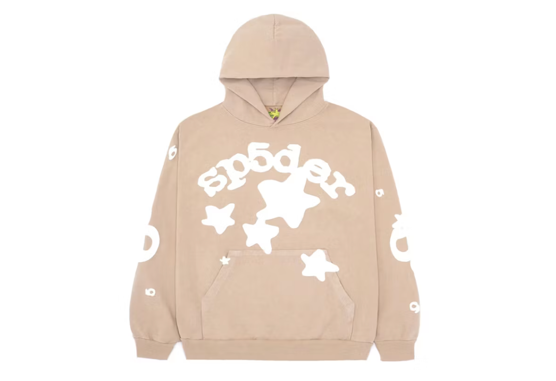 Sp5der Beluga Hoodie Sand