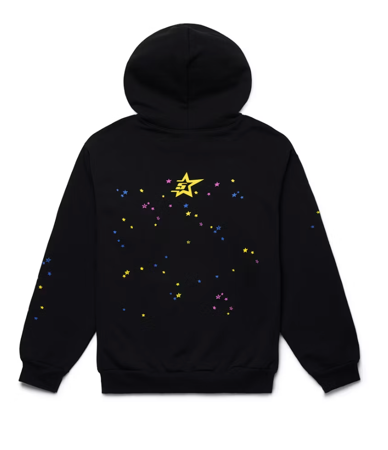 Sp5der P*nk Hoodie Black