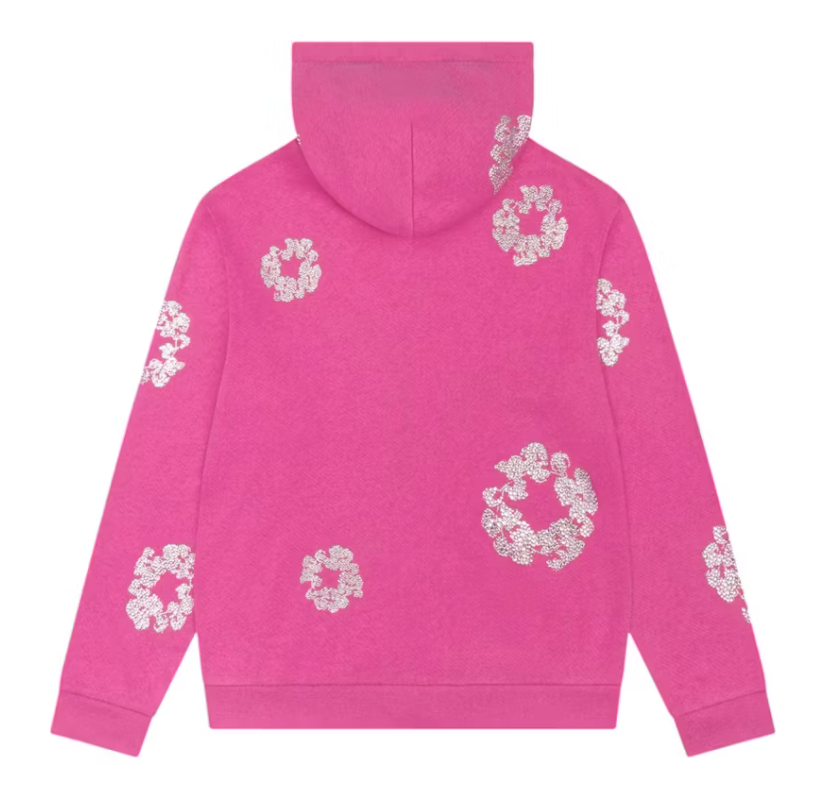 Denim Tears x Swarovski Pink Zip Hoodie