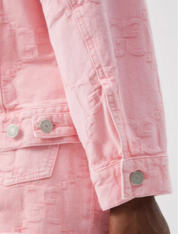 Gucci GG-Jacquard Pink Denim Set