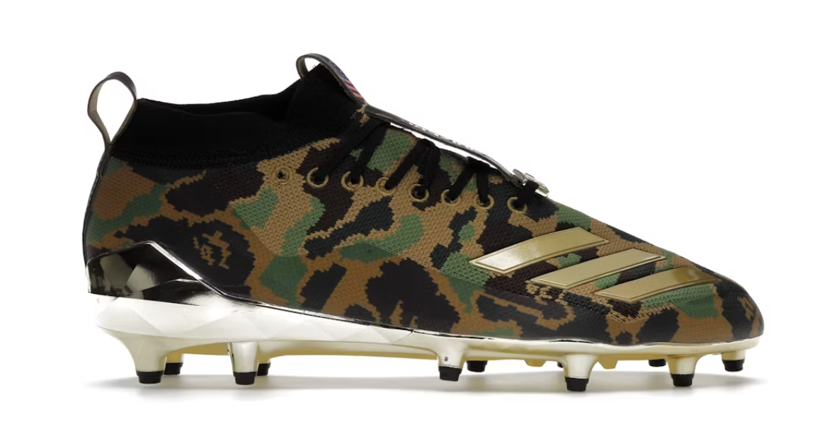 Bape x Adidas Camo Football Cleats