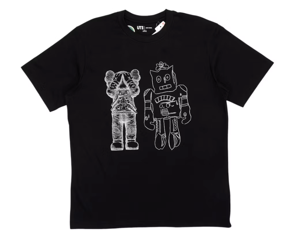 KAWS x Uniqlo Warhol UT Graphic Black T-shirt