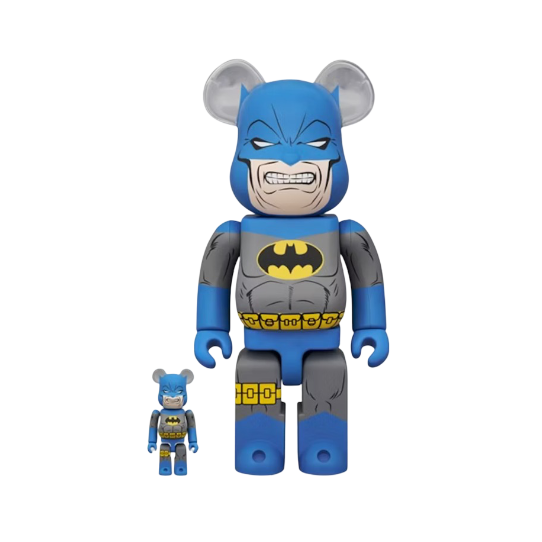 Bearbrick The Dark Knight Returns Batman TDKR Blue 100% & 400% Set