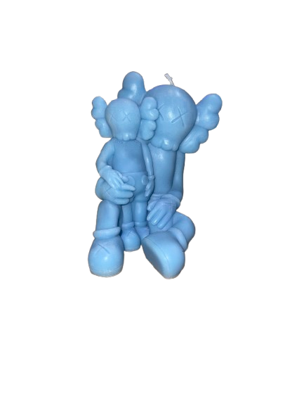 Candle KAWS Sitting With Baby Blue