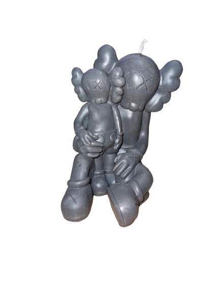 Candle KAWS Sitting With Baby Grey