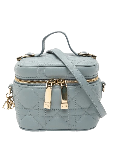 Christian Dior Micro Lady Vanity Case Cloud Blue Pre-loved