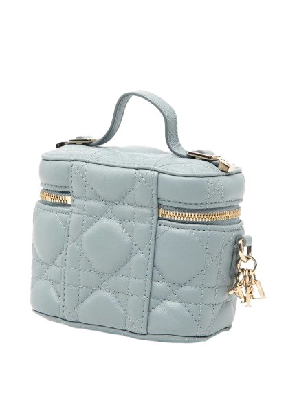 Christian Dior Micro Lady Vanity Case Cloud Blue Pre-loved