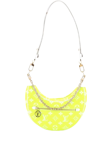 Louis Vuitton Pre-loved Loop Handbag LV Match Monogram Jacquard Velvet hobo bag