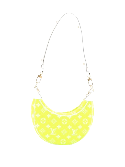 Louis Vuitton Pre-loved Loop Handbag LV Match Monogram Jacquard Velvet hobo bag