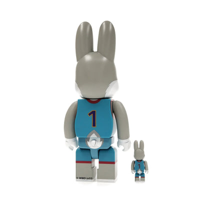 Bearbrick x Space Jam: A New Legacy Rabbrick Bugs Bunny 100% & 400% Set Grey