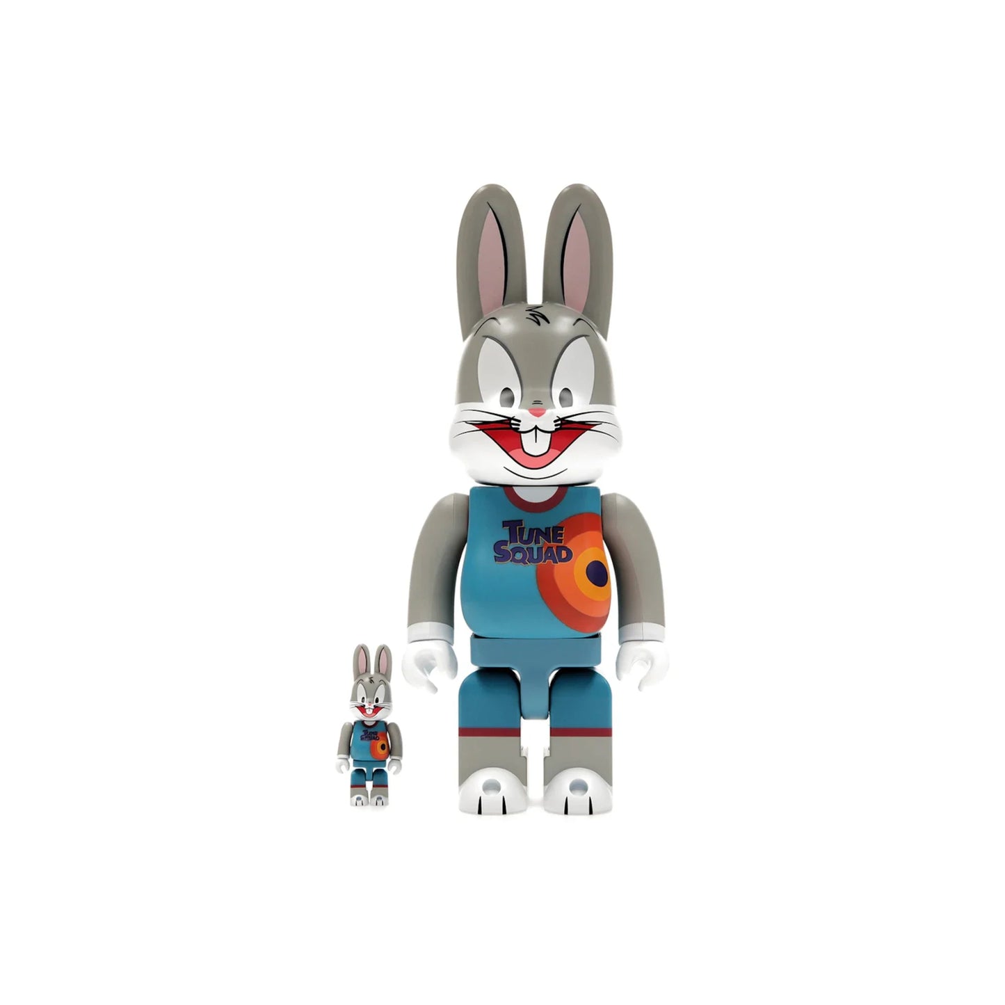 Bearbrick x Space Jam: A New Legacy Rabbrick Bugs Bunny 100% & 400% Set Grey