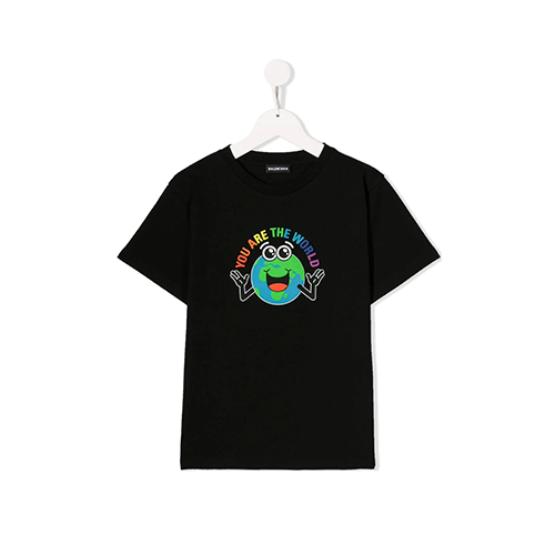 Balenciaga T-Shirt "Tu es le monde" Noir