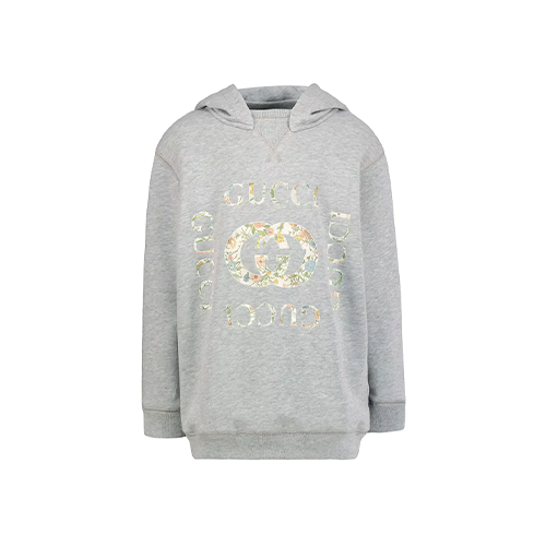 Sweat à capuche Gucci pour enfants avec logo floral