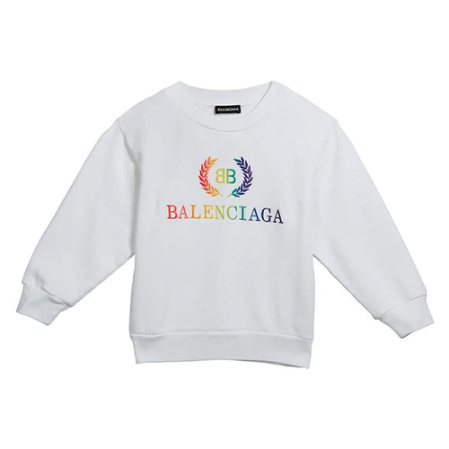 Balenciaga Rainbow Logo Crest Sweatshirt 10 Years