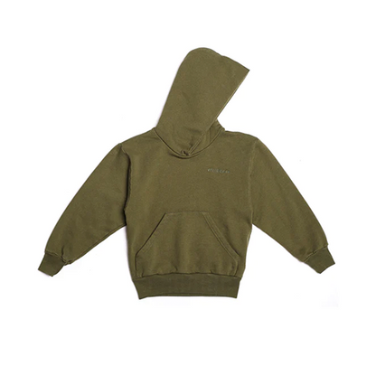 Balenciaga Kids Green Embroidered Hoodie 6 Years