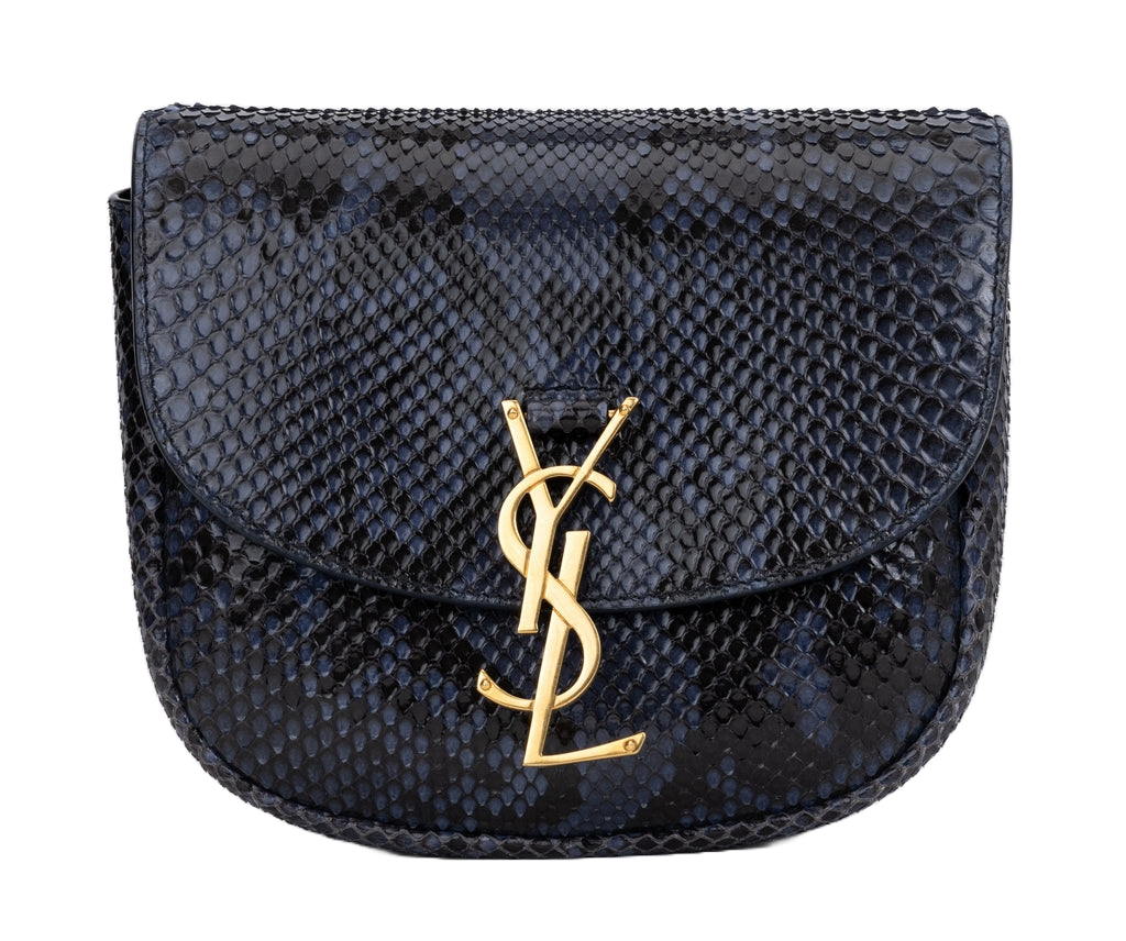 Saint Laurent Python Blue Bag Pre-Loved