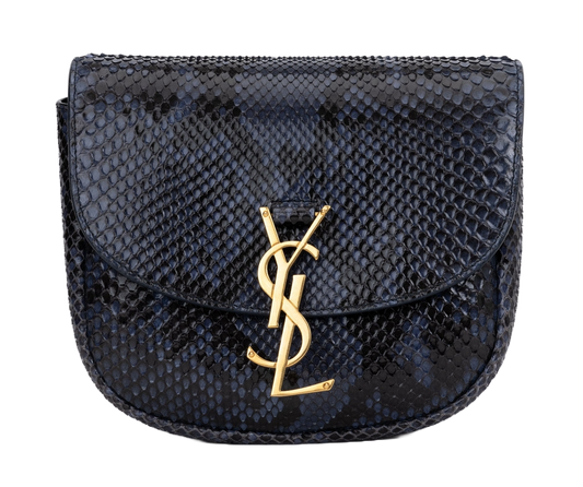 Saint Laurent Python Blue Bag Pre-Loved