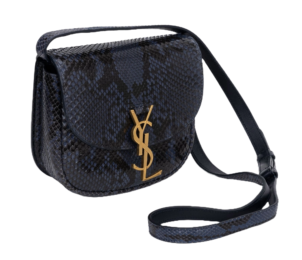 Saint Laurent Python Blue Bag Pre-Loved