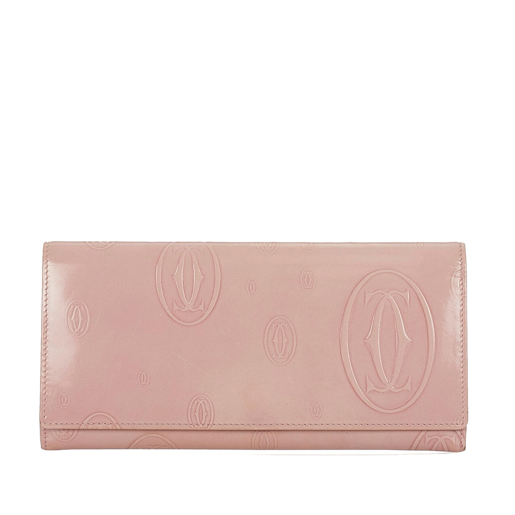 Cartier Happy Birthday Patent Leather Wallet Pre-Loved