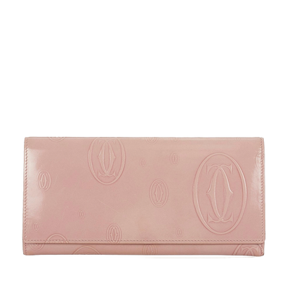 Cartier Happy Birthday Patent Leather Wallet Pre-Loved