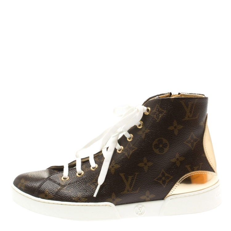 Louis Vuitton Brown Monogram Canvas Sneakers Pre-Loved
