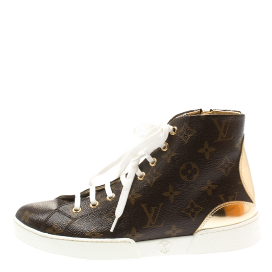 Louis Vuitton Brown Monogram Canvas Sneakers Pre-Loved