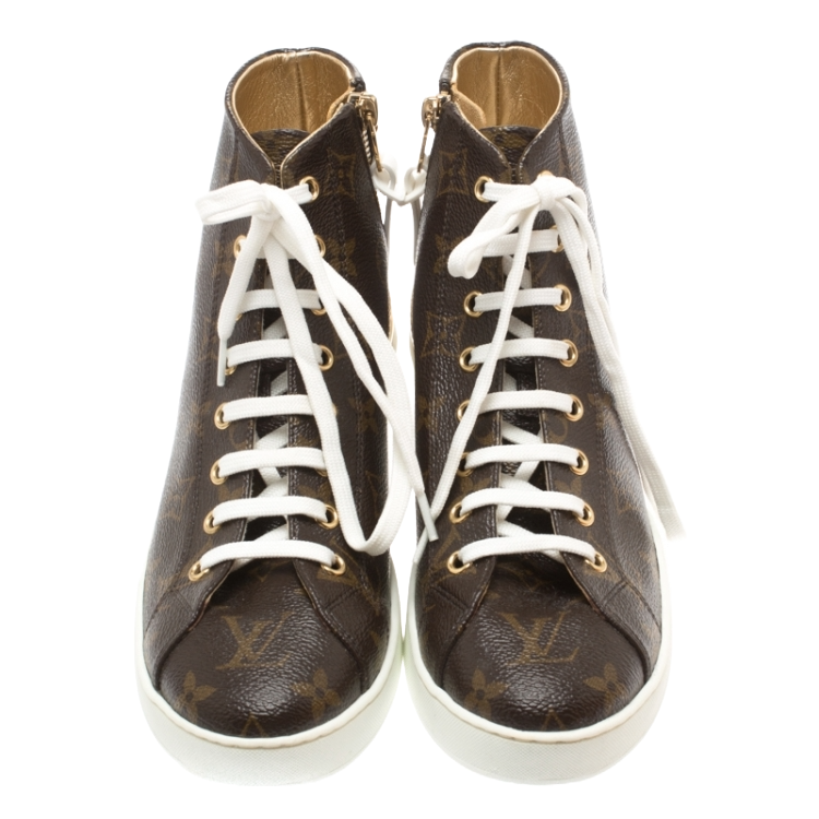 Louis Vuitton Brown Monogram Canvas Sneakers Pre-Loved