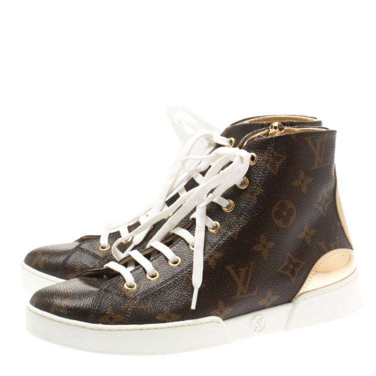 Louis Vuitton Brown Monogram Canvas Sneakers Pre-Loved