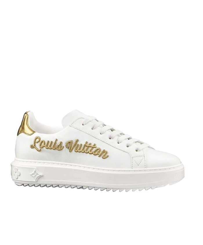 Louis Vuitton Time Out White Gold Sneakers Pre-Loved