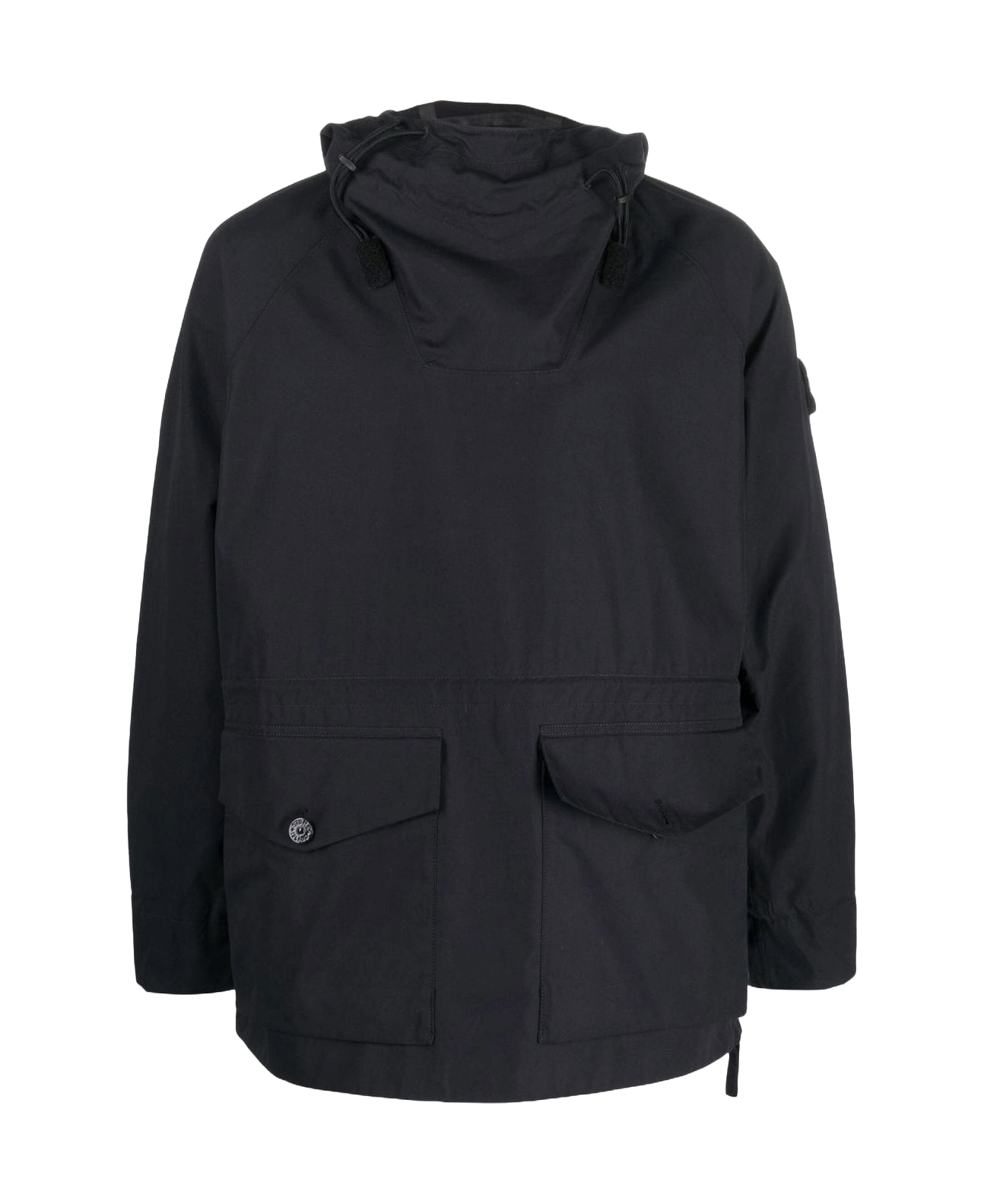 Stone Island 438F1 O-Ventile Ghost Piece Jacket Black Pre-Loved