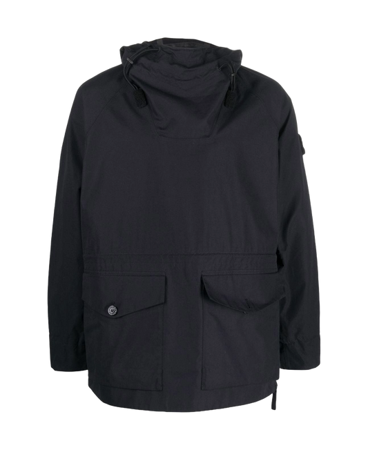 Stone Island 438F1 O-Ventile Ghost Piece Jacket Black Pre-Loved