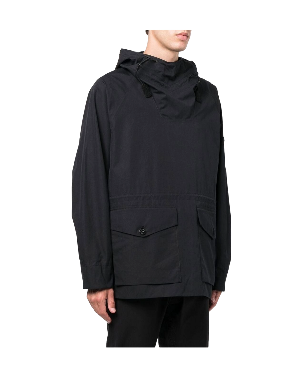 Stone Island 438F1 O-Ventile Ghost Piece Jacket Black Pre-Loved