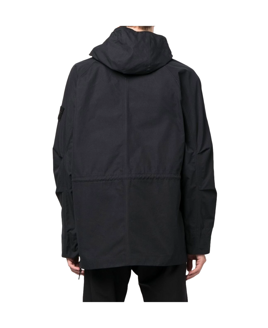 Stone Island 438F1 O-Ventile Ghost Piece Jacket Black Pre-Loved