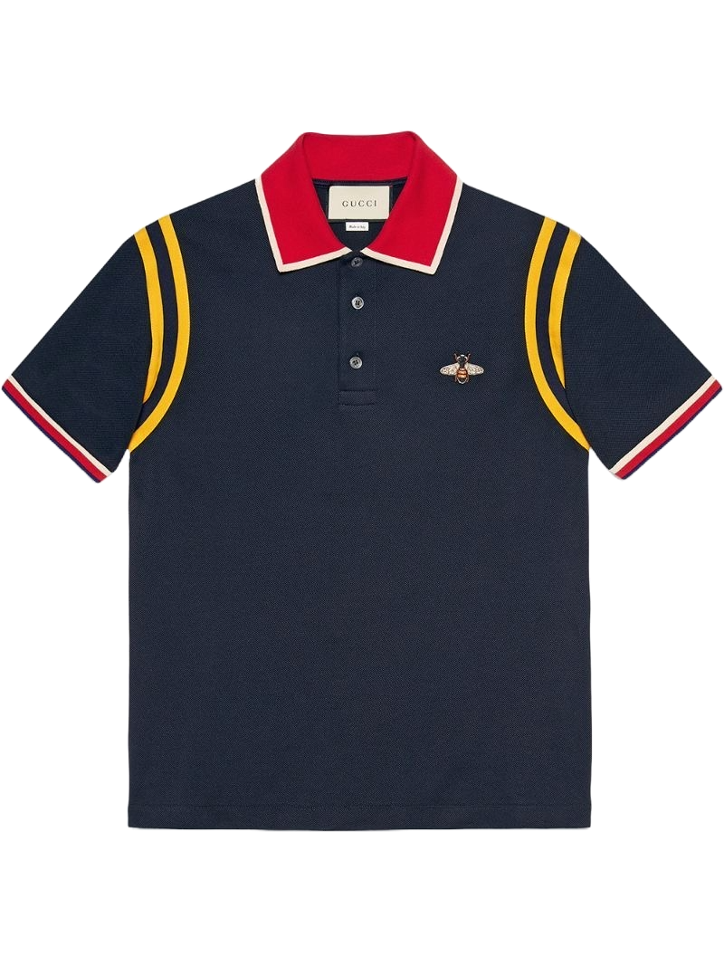Gucci Cotton Polo With Bee Pre-Loved