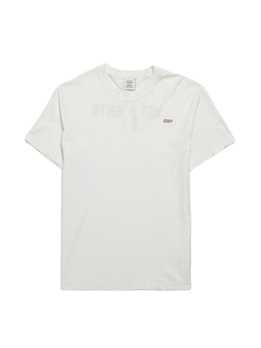 Vetements White Cotton T-Shirt Pre-Loved