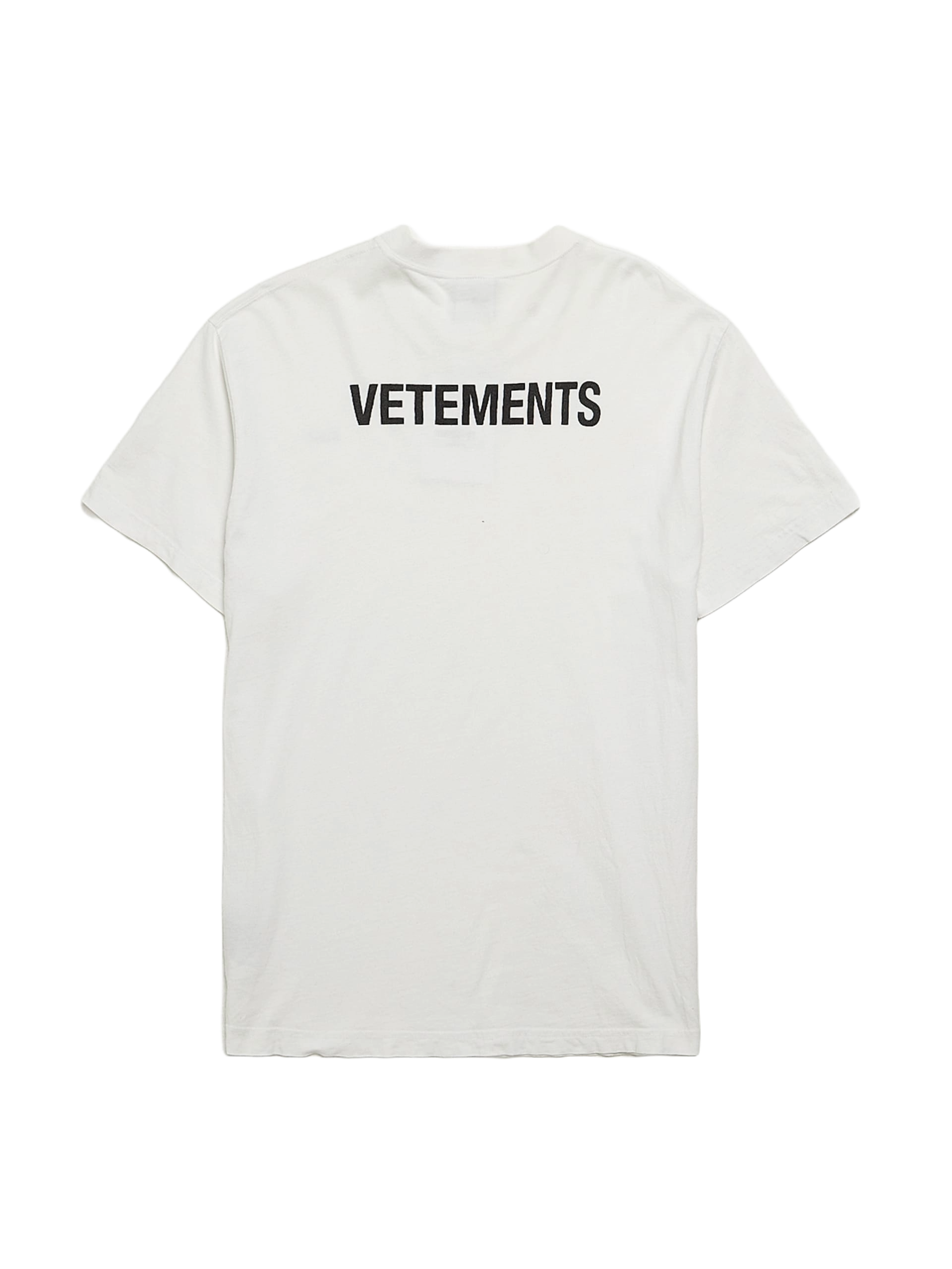 Vetements White Cotton T-Shirt Pre-Loved