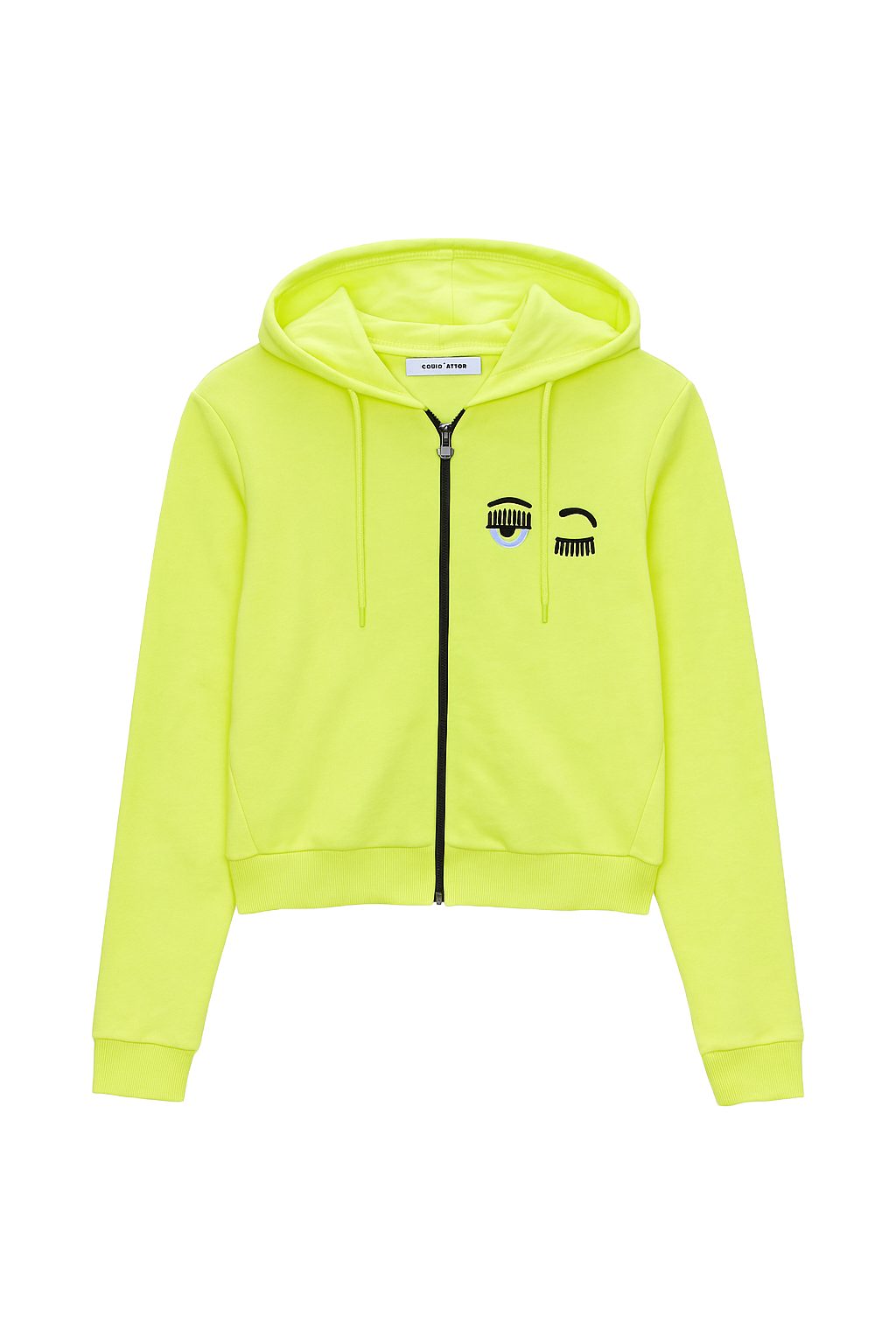 Chiara Ferragni Neon Yellow Zip Jacket Pre-Loved
