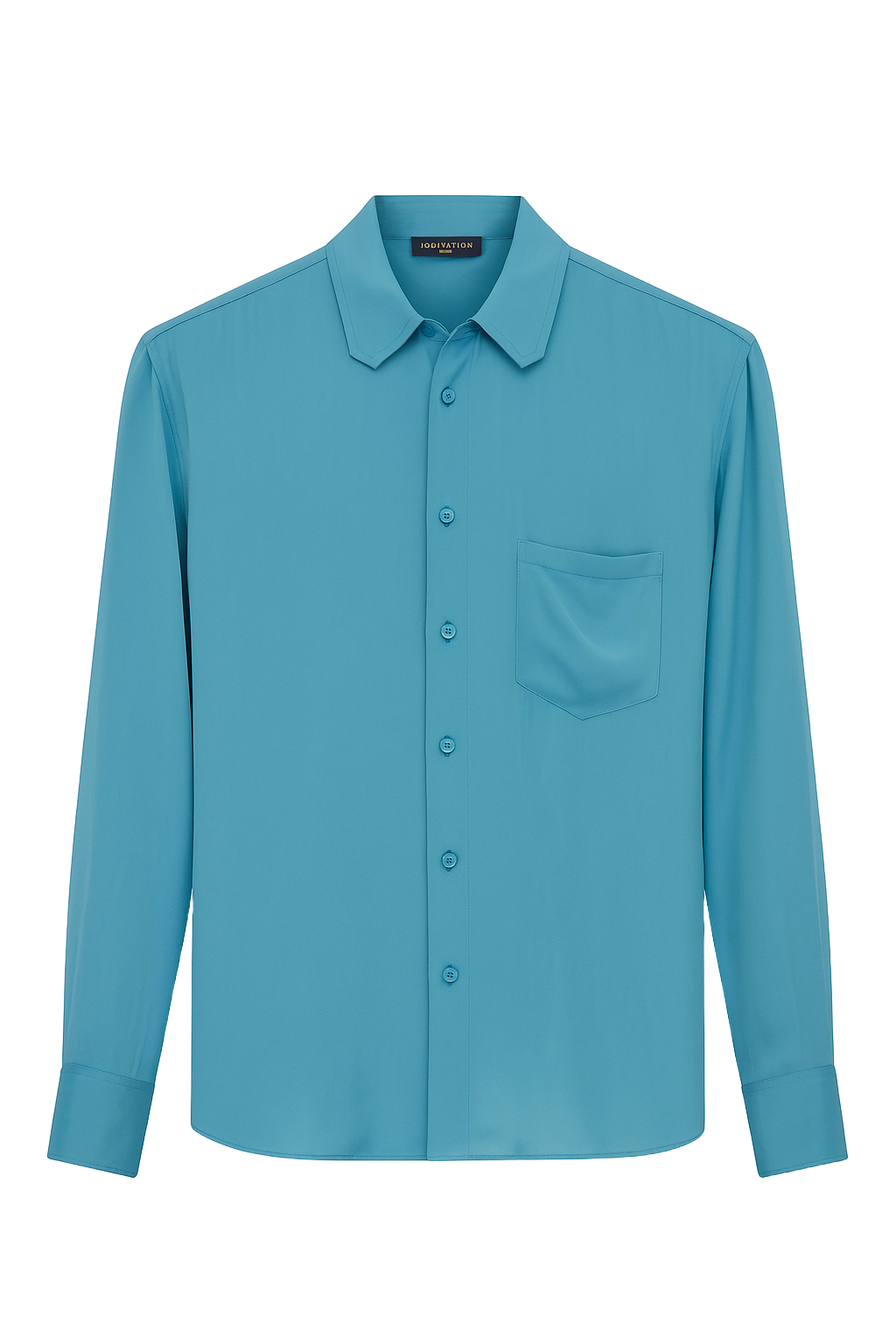 Louis Vuitton Men Silk Blue Shirt Pre-Loved