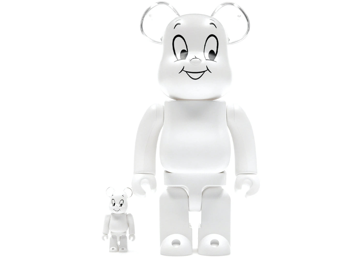 Set Bearbrick Casper the Friendly Ghost 100% & 400% White