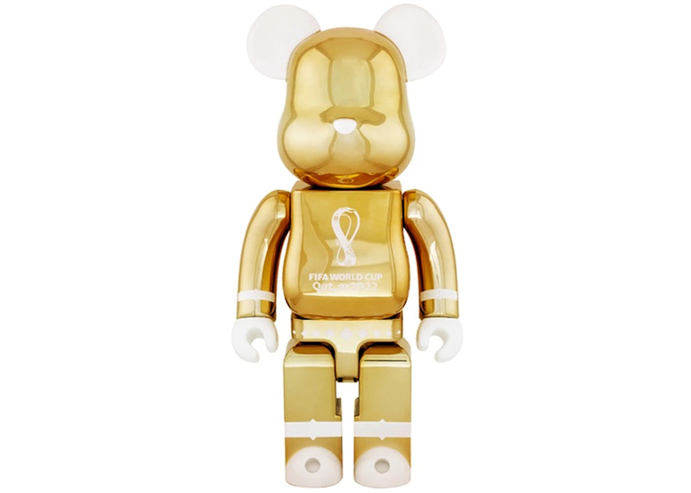 Bearbrick x FIFA World Cup Qatar 2022 100% & 400% Set Gold