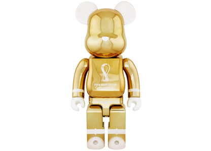 Bearbrick x FIFA World Cup Qatar 2022 100% & 400% Set Gold