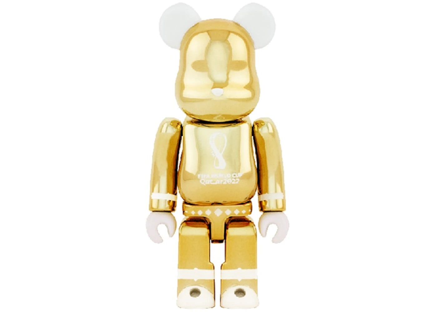 Bearbrick x FIFA World Cup Qatar 2022 100% & 400% Set Gold