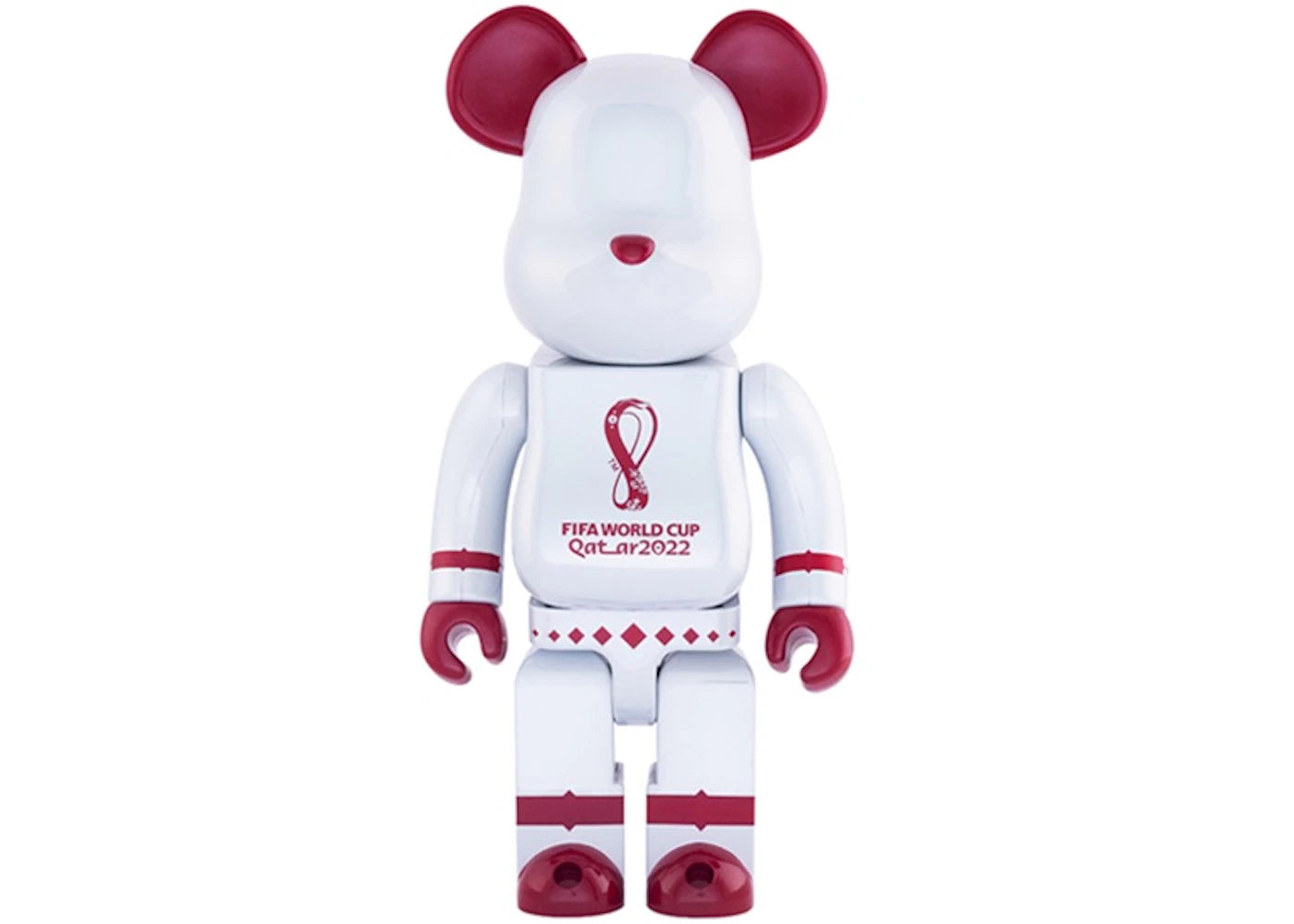 Bearbrick x FIFA World Cup Qatar 2022 100% &amp; 400% Set White 