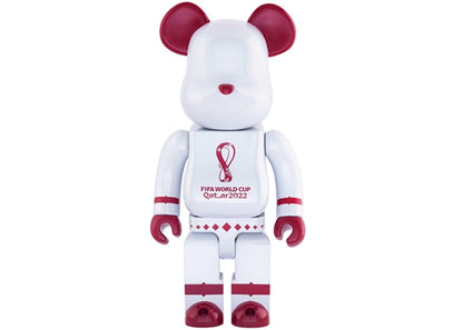 Bearbrick x Coupe du Monde de la FIFA Qatar 2022 100 % et 400 % Blanc 