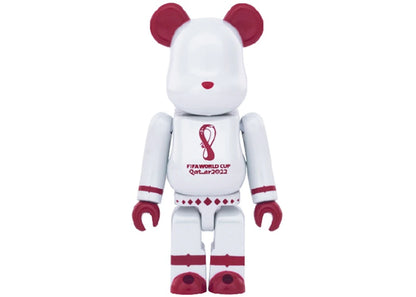 Bearbrick x Coupe du Monde de la FIFA Qatar 2022 100 % et 400 % Blanc 