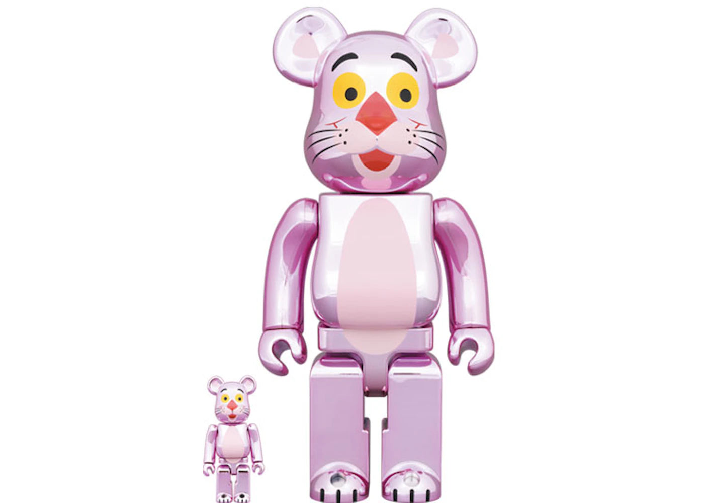 Bearbrick x Pink Panther 100% & 400% Set